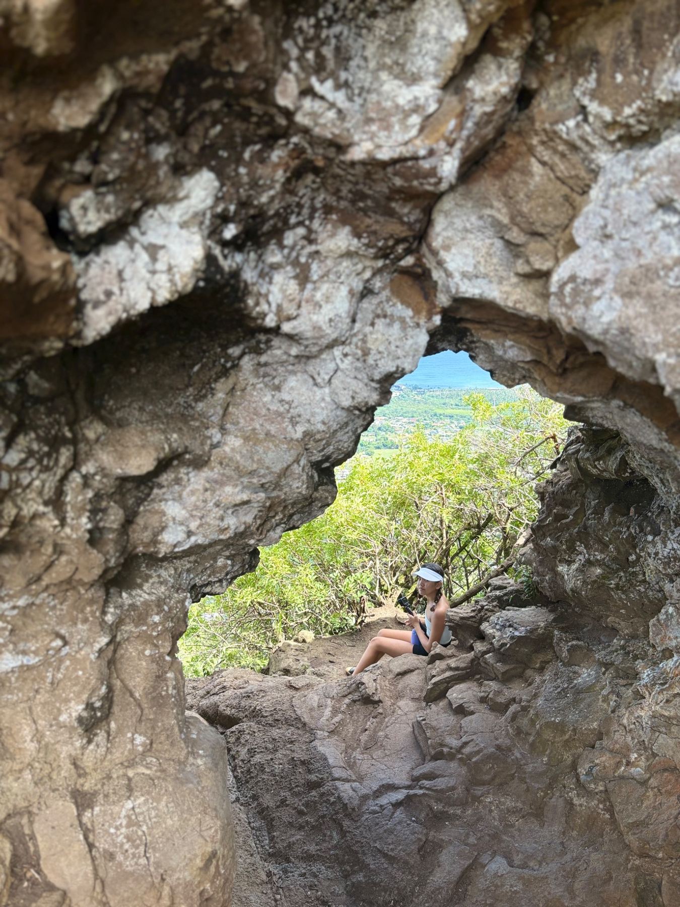 Sea cave interior